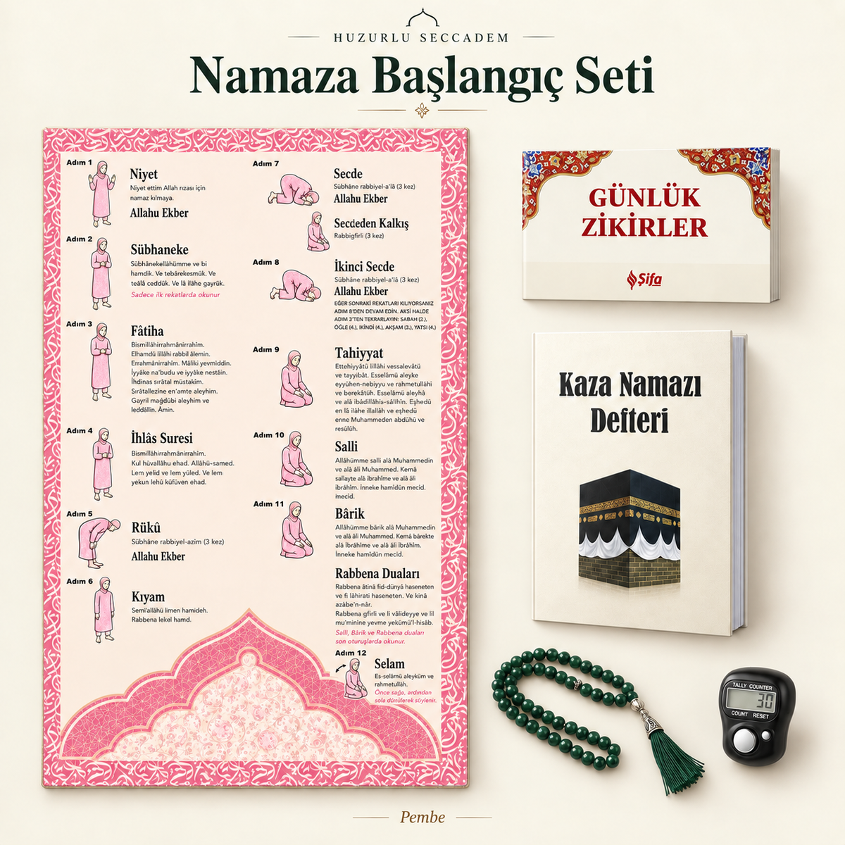 Huzurlu Secde Rehberli 5’li Namaz Seti