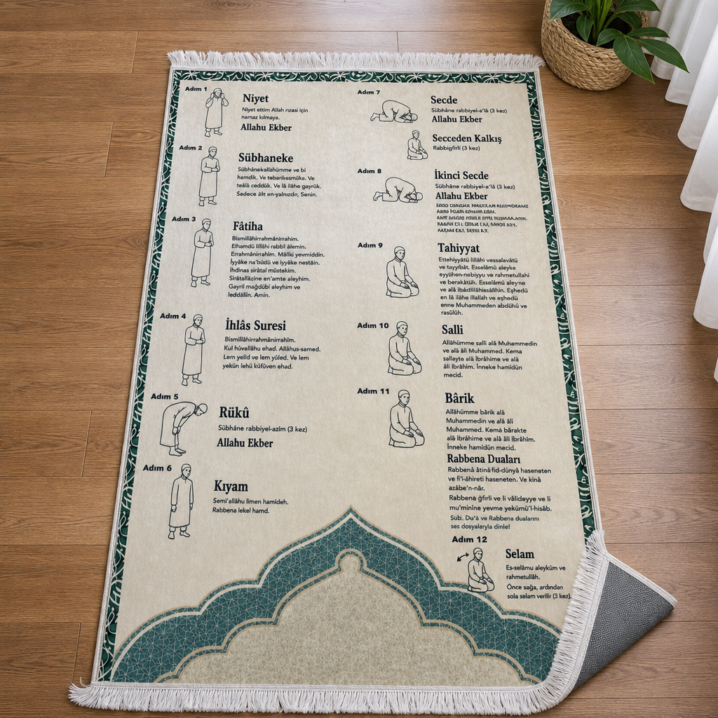 Namaz Kılmayı Öğreten Seccade