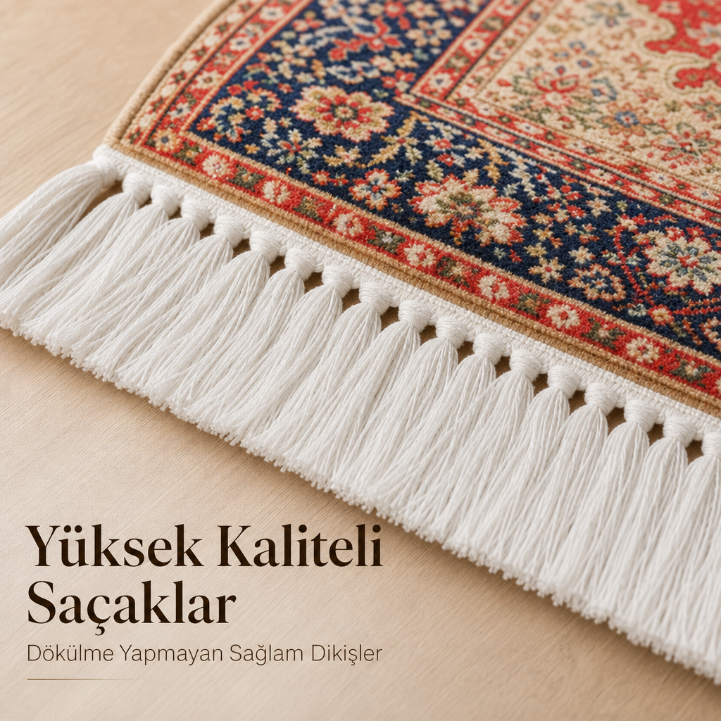 Anadolu Mihrab Kırmızı Seccade | Dijital Baskılı Klasik Namaz Halısı