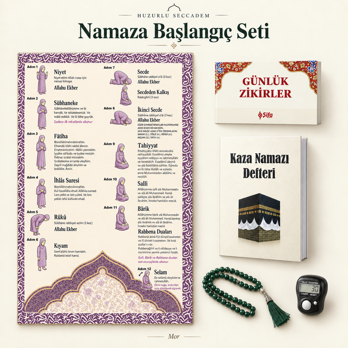 Huzurlu Secde Rehberli 5’li Namaz Seti