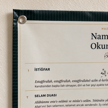 Namaz Sonrası Dua ve Tesbihat Panosu