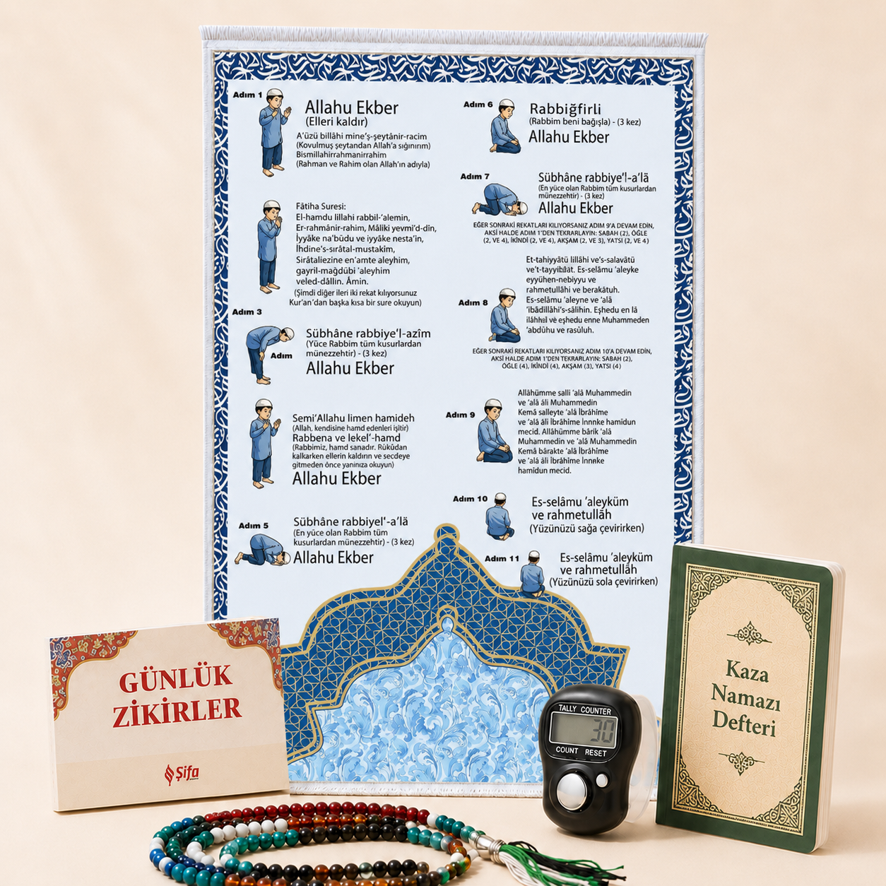 Huzurlu Secde Rehberli 5’li Namaz Seti