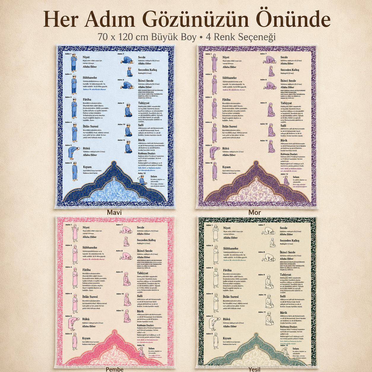 Namaz Kılmayı Öğreten Seccade